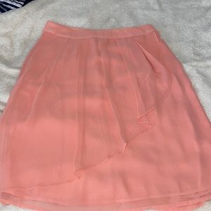 Downeast flowy, knee length salmon colored skirt